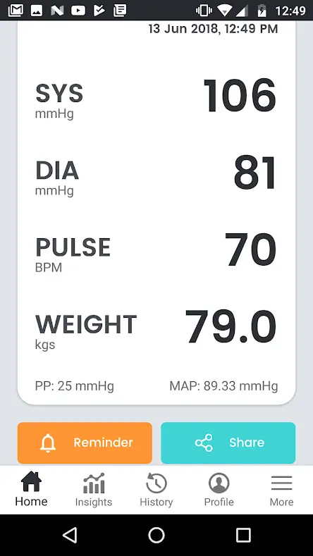 blood pressure app for android