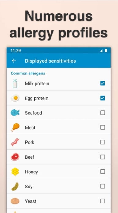 food tracker app for allergies
